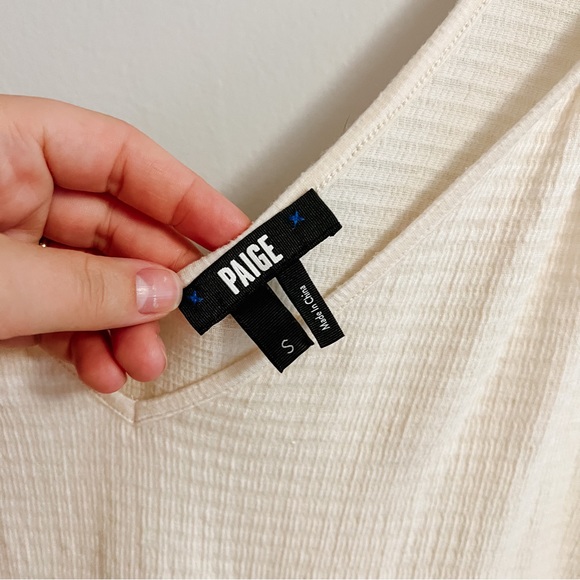 PAIGE Rylen V-Neck Marled Tank Top - Picture 5 of 5